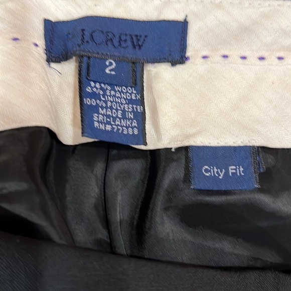 J. Crew Black Boot Cut Leg Pants Size 2 - Picture 2 of 3